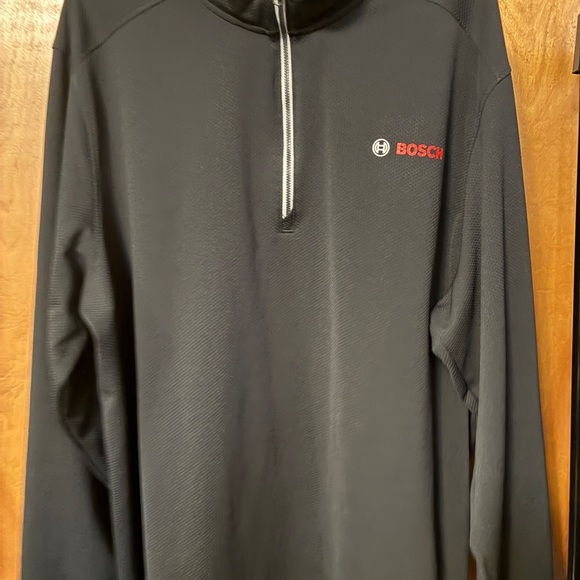 Sport-Tek Other - Men’s Bosch Black Quarter-Zip Pullover with Red Logo 3XL